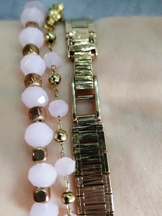 Oryginalny złoty szwajcarski zegarek Longines