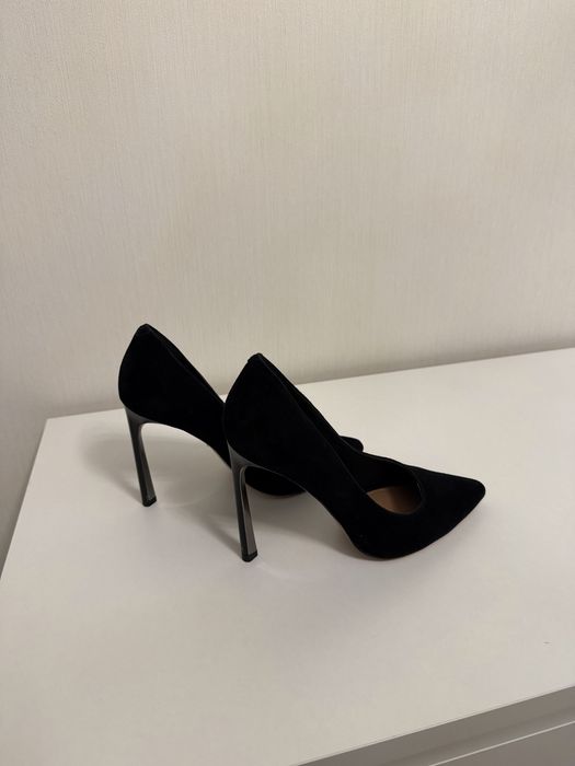 Туфли лодочки замша