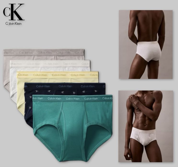 Чоловічі труси сліпи набір Calvin Klein упаковка 5штук
