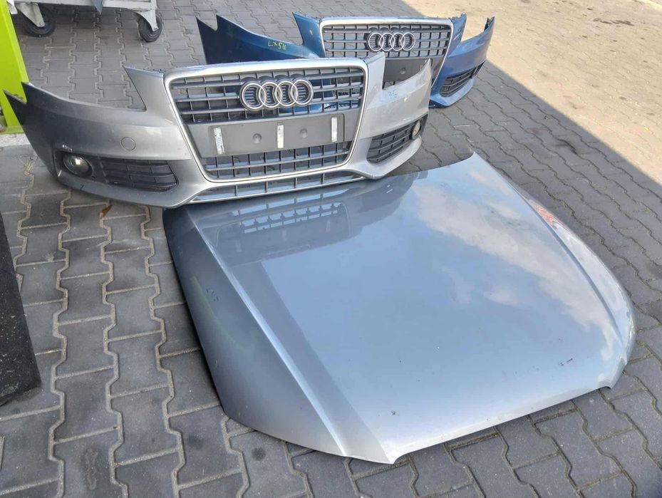 Audi A4 B8 lift/przed zderzak przód kompletny błotnik wzmocnienie pas