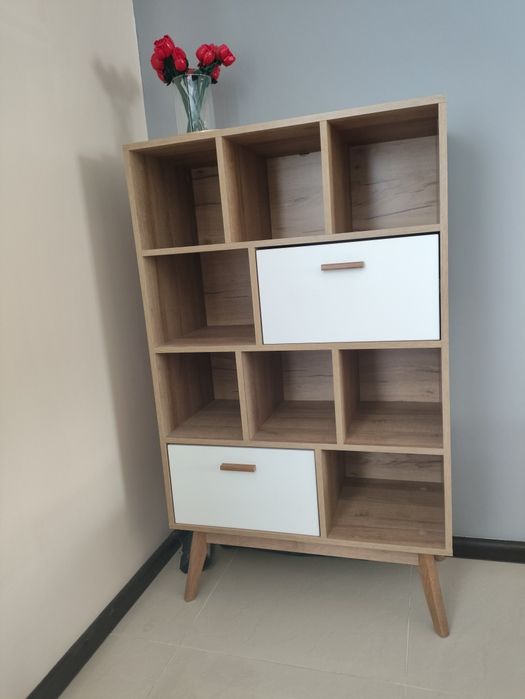 2 x komoda dąb biel styl skandynawski
