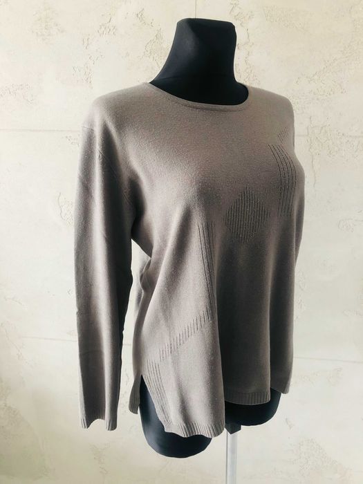 Sweter tunika bluzka damska szara XL 42