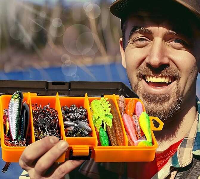 Skrzynka Wędkarska Zestaw 137 Przynęt na Ryby Akcesoria Haczyk Spławik