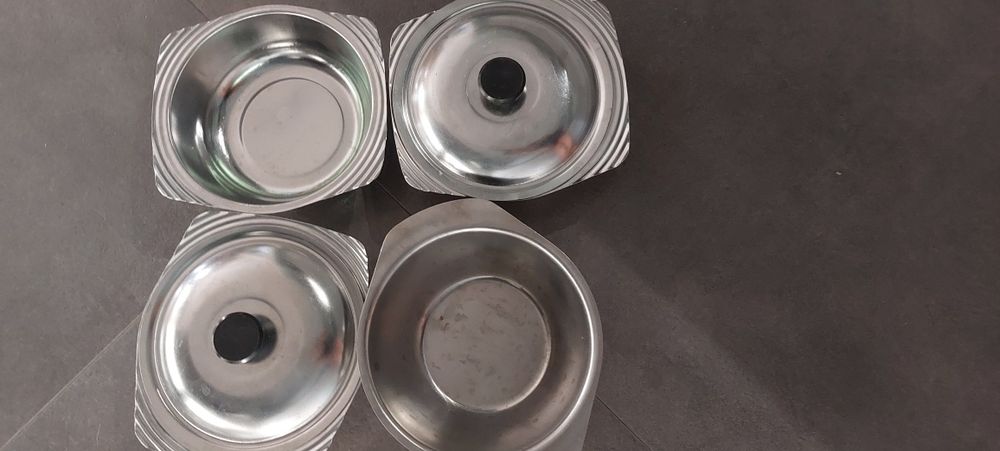 Miski metalowe 4sztuki