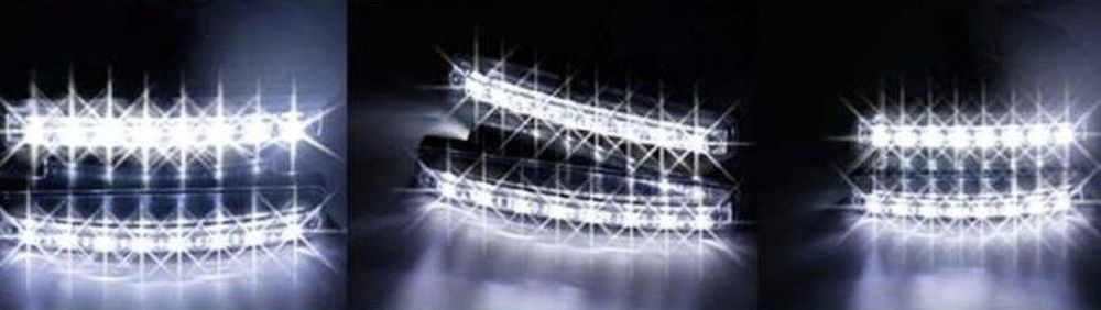 Latarka Światła do jazdy dziennej Halogeny DRL 8 LED SMD Homologacja #