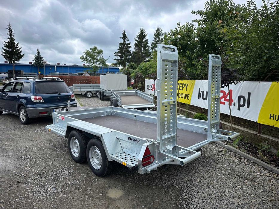 Przyczepa pod MINIKOPARKĘ walec ZASŁAW 340x178 DMC 3.5 nowa 3500 kg