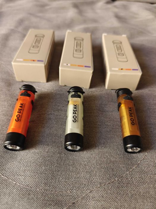 GOPEAK kieszonkowa mini latarka LED pomarańczowa