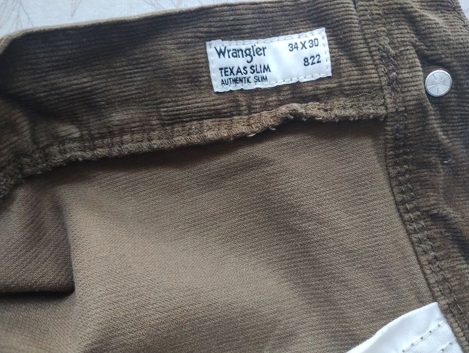 Spodnie męskie sztruks brązowy