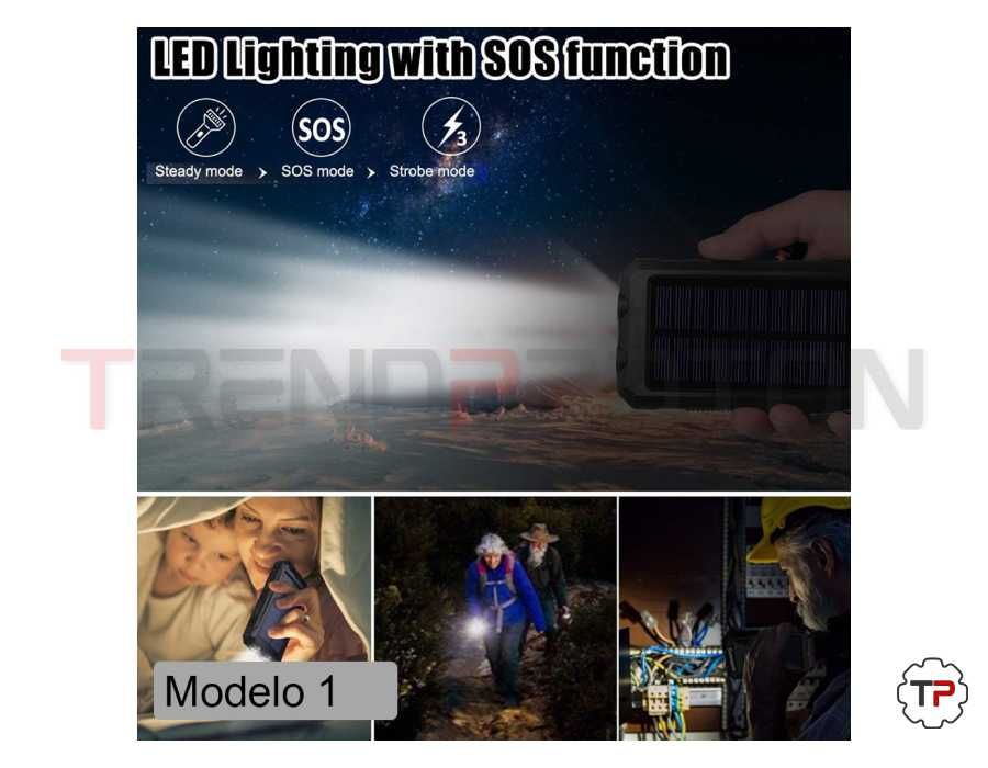 Powerbanks c/ Painel Solar