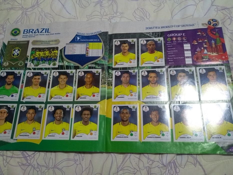 Album Panini Copa Rússia 2018
