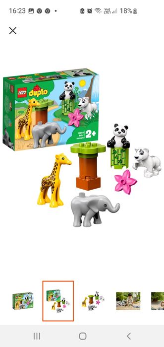 Lego duplo klocki Małe zwierzątka 10904