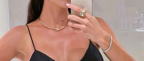 Гвоздь на шею цвях на шию, реальні фото, лимонне золото, cartier