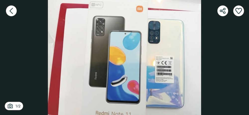 Nowy tani smartfon Xiaomi Redmi Note 11 4/64GB + case i pełna ładowarka pudełko