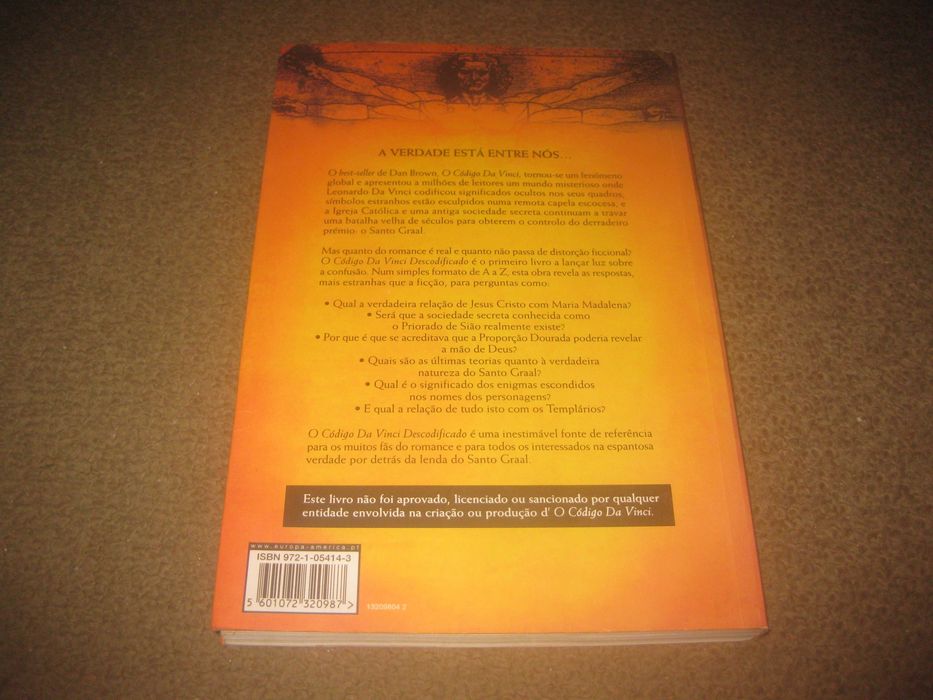 Livro "O Código Da Vinci Descodificado" de Simon Cox