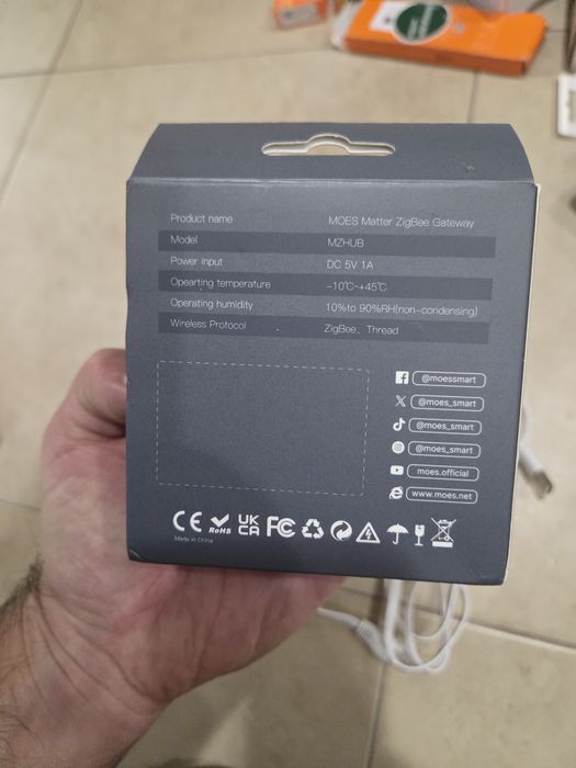 Gateway tuya - zigbee - matter - ethernet