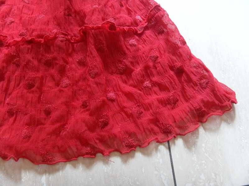 Czerwona koszulka nocna serduszka George 38,M bielizna damska