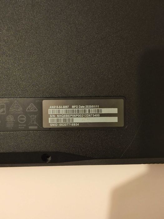 Laptop Acer Nitro 5 | GTX 1660Ti | 20GB RAM | Linux Mint