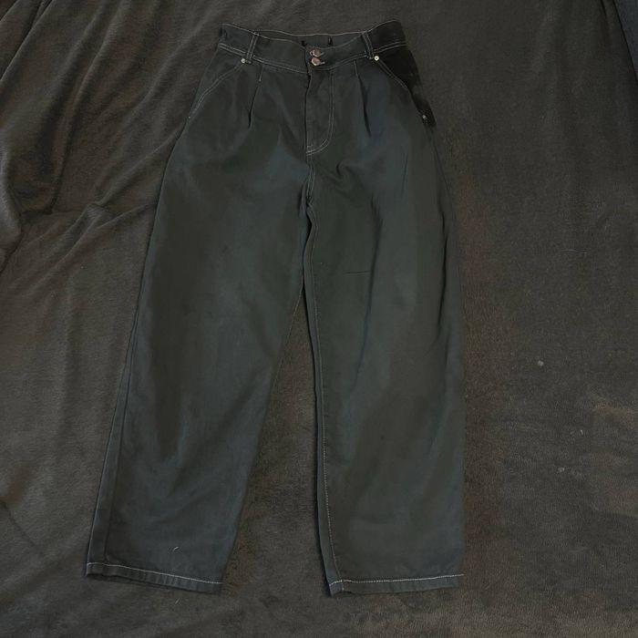 -50%‼️ЧЕРНАЯ ПЯТНИЦА‼️джинсы черный Oversized leg baggy jeans y2k M