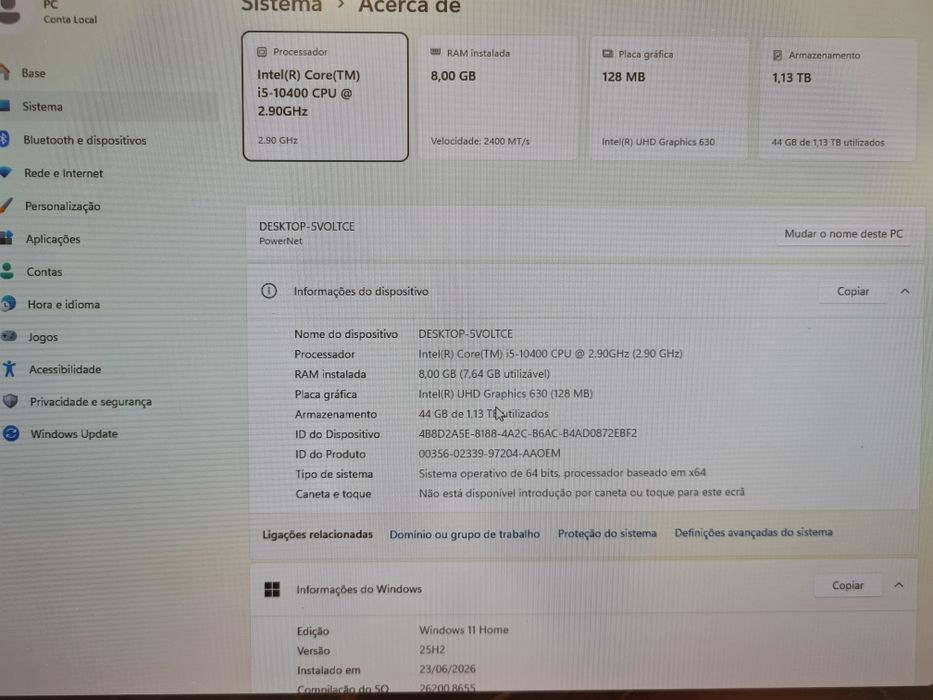 Computador Torre i5 10400 SSD