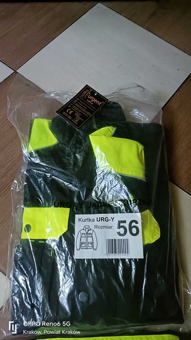 kurtka spodnie odblaskowe r56