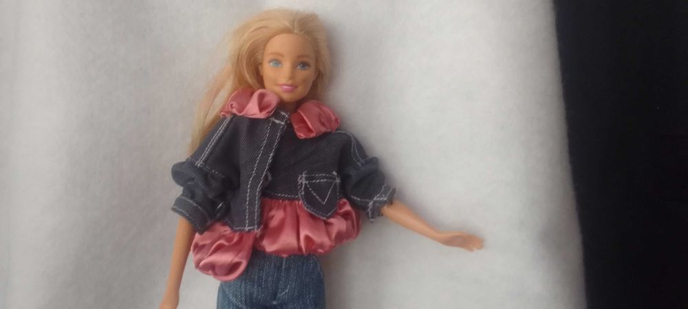 Roupa para Boneca Barbie - Casaco e calças de ganga