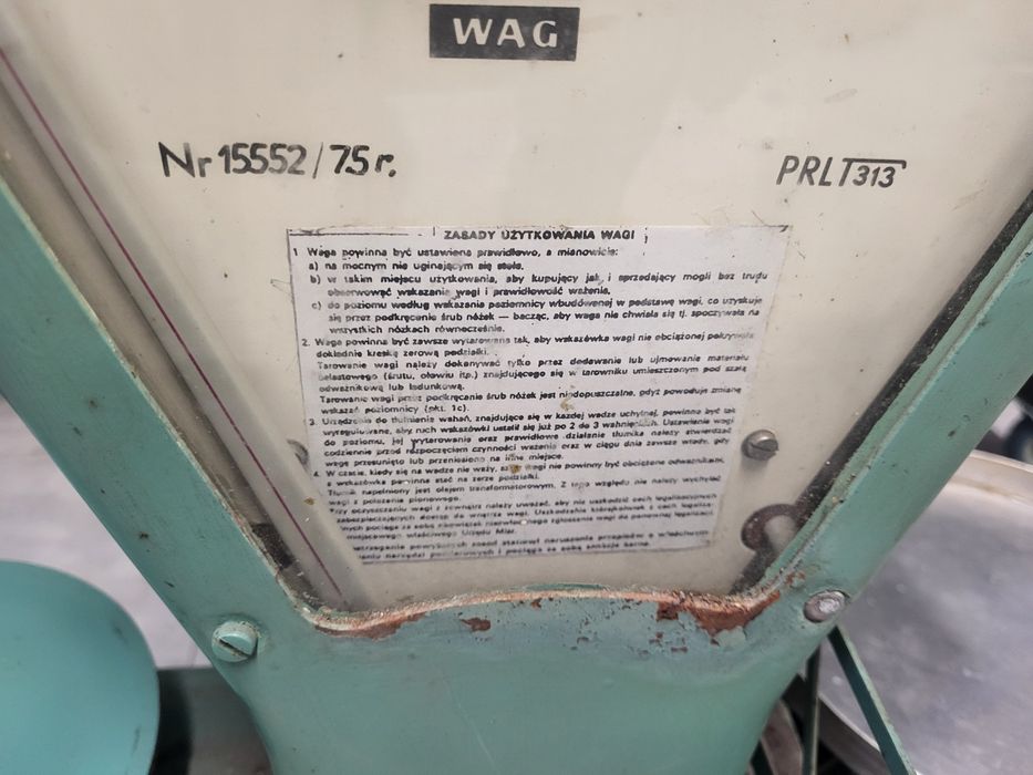 Waga sklepowa 1975r.