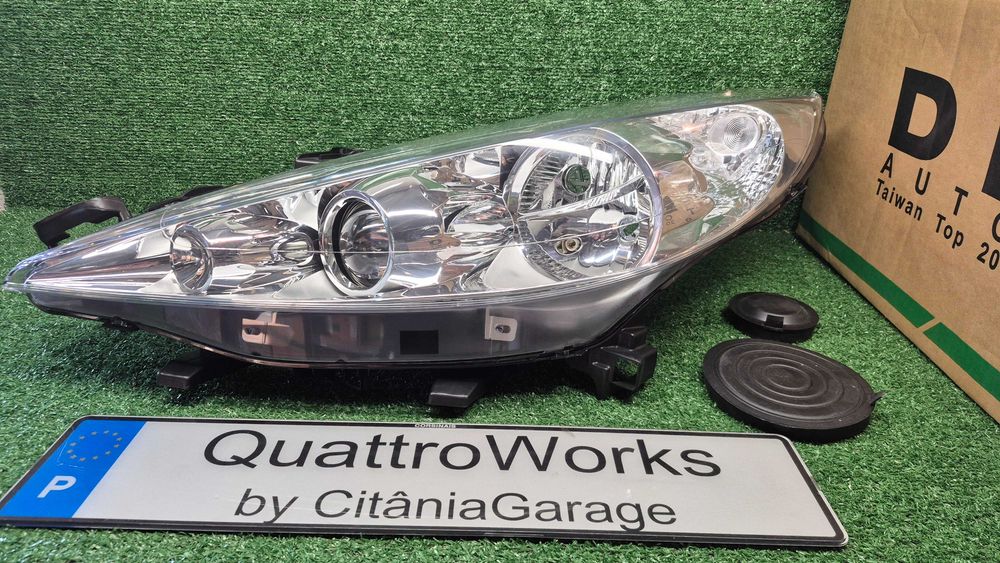Otica Farol Esquerdo Peugeot 207 WA WC WK SW WD CC 2006 a 2013 Ref. 550-1140L-LDEMF NOVO DEPO