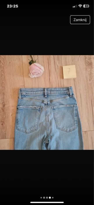 Spodnie damskie jeansy Zara r.xs nowe