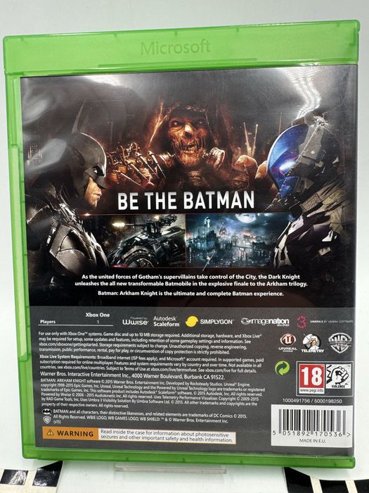Batman Arkham Knight Xbox One Gwarancja