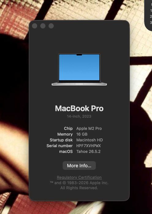 Macbook Pro M2 Pro 14" 512gb & 16gb RAM prateado