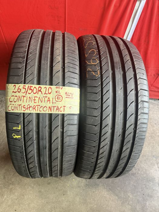 Pneus 265/50R20 Continental como novos