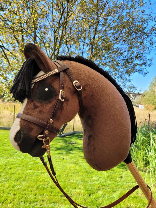 Konik Hobby Horse A4 ręcznie szyty z minky, dostępny od ręki