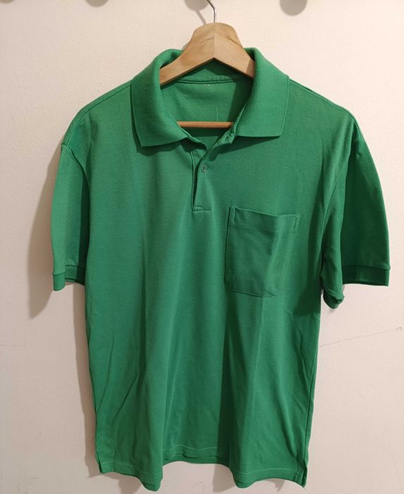 T´Shirt / Polo Verde,  bolso à frente - Tamanho L