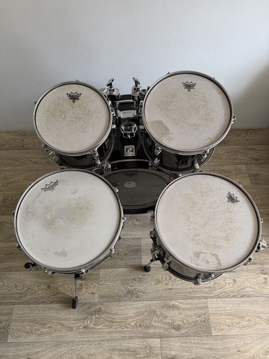 Sonor Force 3001 (Czarny Gloss) – Shell Set z Werblem (20/10/12/14 + 14) DODATKOWO WERBEL