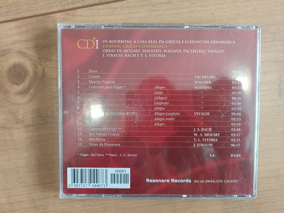 CD de música: Bodas e Festas Reais