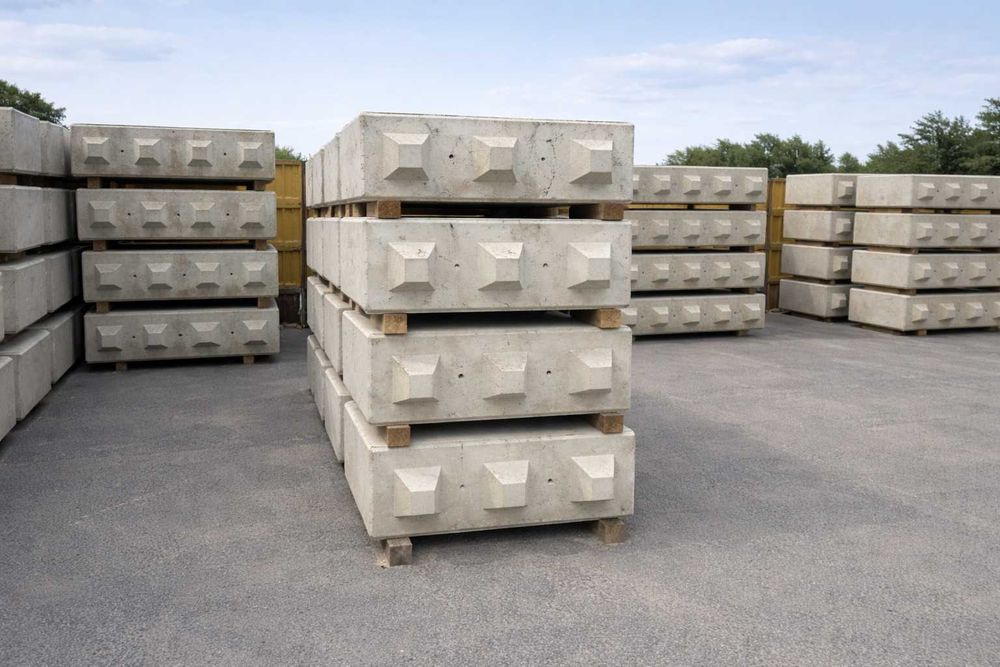 Bloki betonowe na wpusty modułowe systemowe 120x60x60 mur oporowy C25/30 C30/37 TRANSPORT