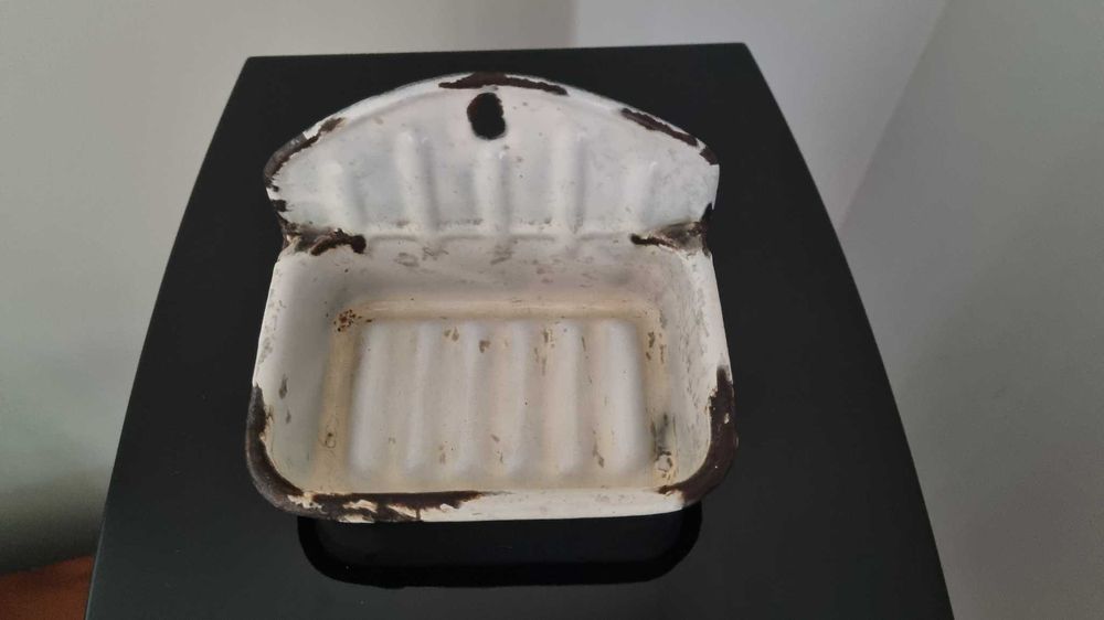 Emaliowana mydelniczka Vintage Retro PRL