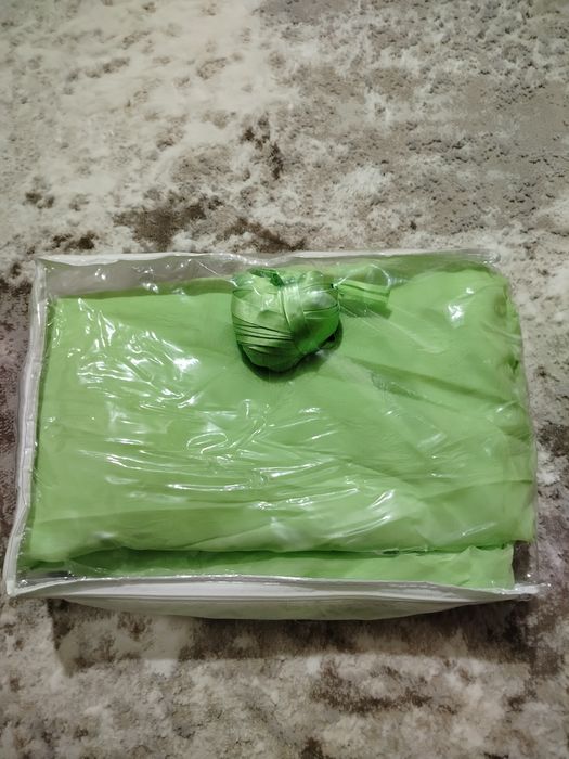 Тканина шифону салатного кольору