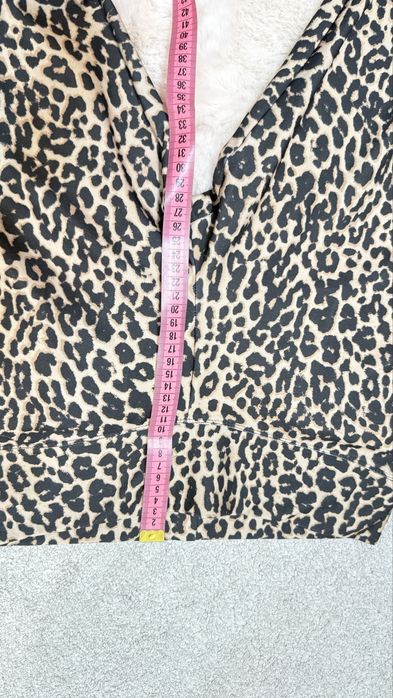 Spodnie flare w panterke