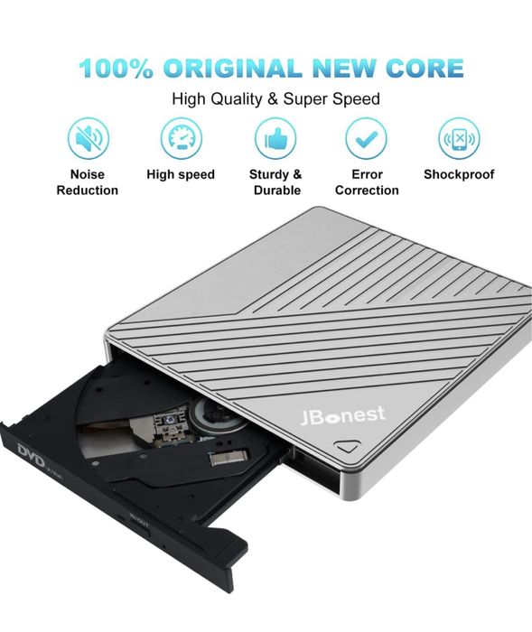 Zewnętrzny napęd CD DVD USB 3.0 typu C