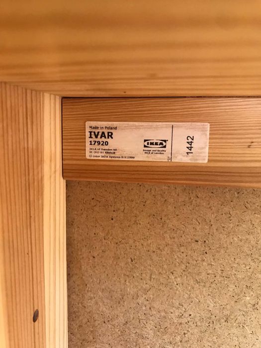 Dwie szafki sosnowe Ivar