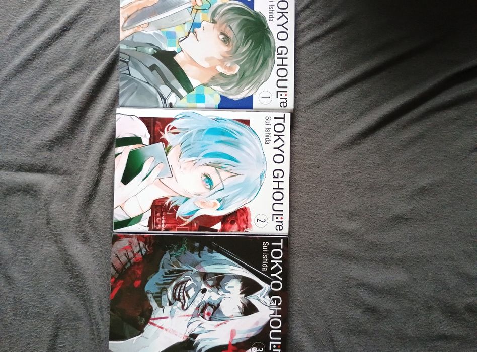 3 pierwsze tomy mangi Tokyo ghoul:re stan dobry