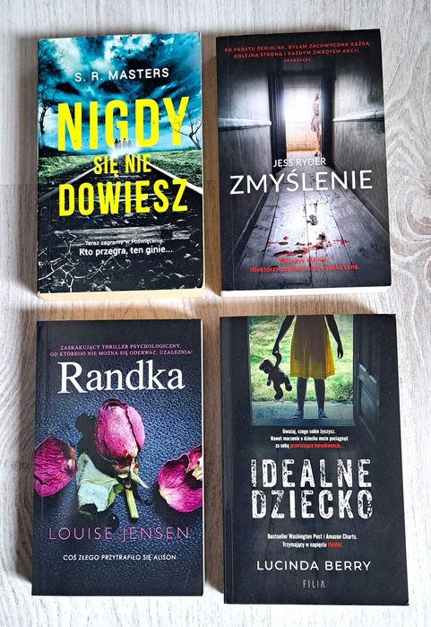 4x Lucinda Berry Idealne dziecko UNIKAT + Louise Jensen Randka + S.R. Masters Nigdy się nie dowiesz + Jess Ryder Zmyślenie