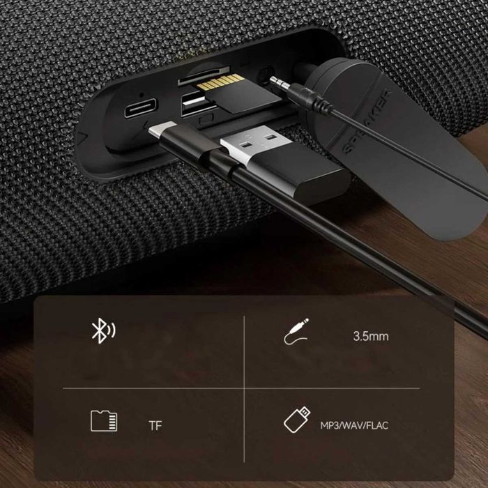 Głośniki Bluetooth HEAVY BASS Nowy 50 Watt