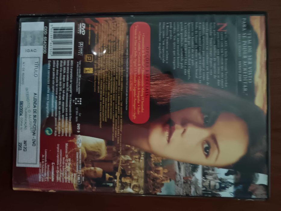 filme dvd original - a lenda de suriyothai