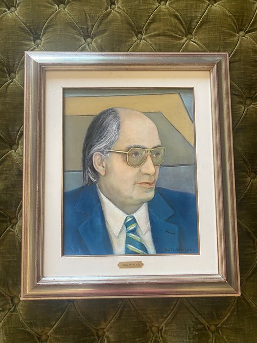 Pintura a óleo Amélia Moura e Sá 60 cm Original