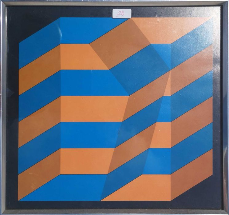 composição geométrica. desenho pintado. original