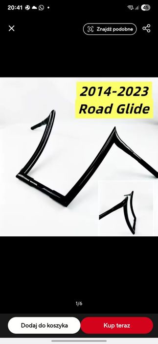 Kierownica Harley-davidson Road Glide 2014 >