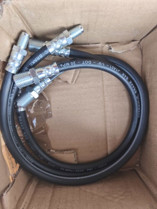 Kit 3 mangueiras freio hidráulicas SAE J1401