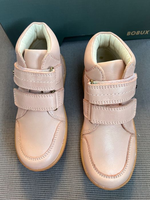 trzewiki skórzane Bobux Timber różowe puder  za kostkę roz 29/19,3 cm